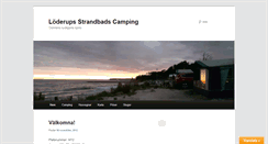 Desktop Screenshot of loderupsstrandbadscamping.se